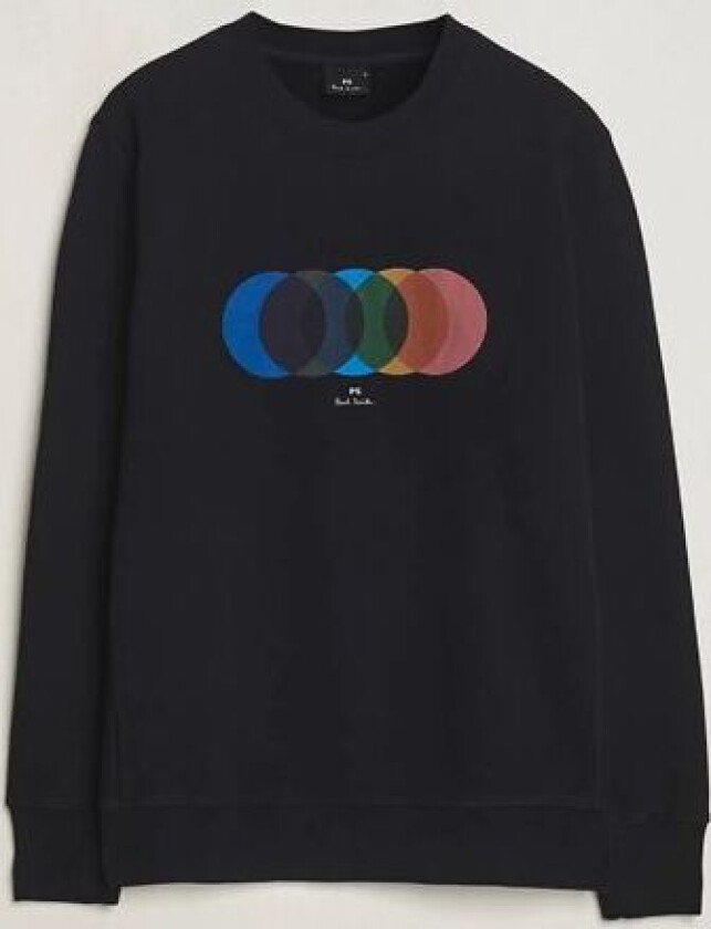 Circles Crew Neck Sweatshirt Black