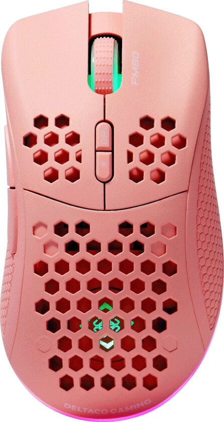 Pm80 Trådløs Rgb Gaming Mus Ultralätt - Rosa