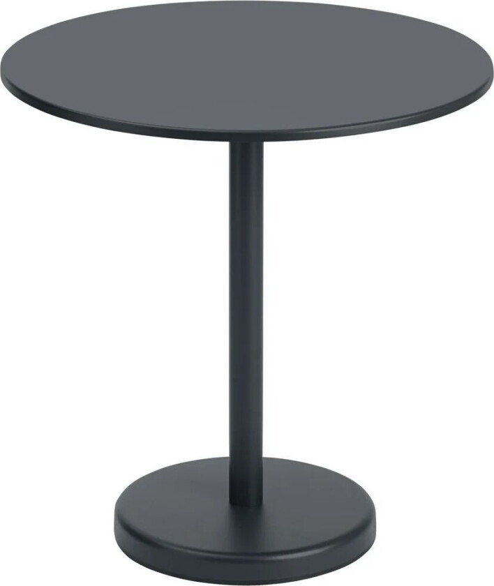 Linear stålbord Ø70 cm Black