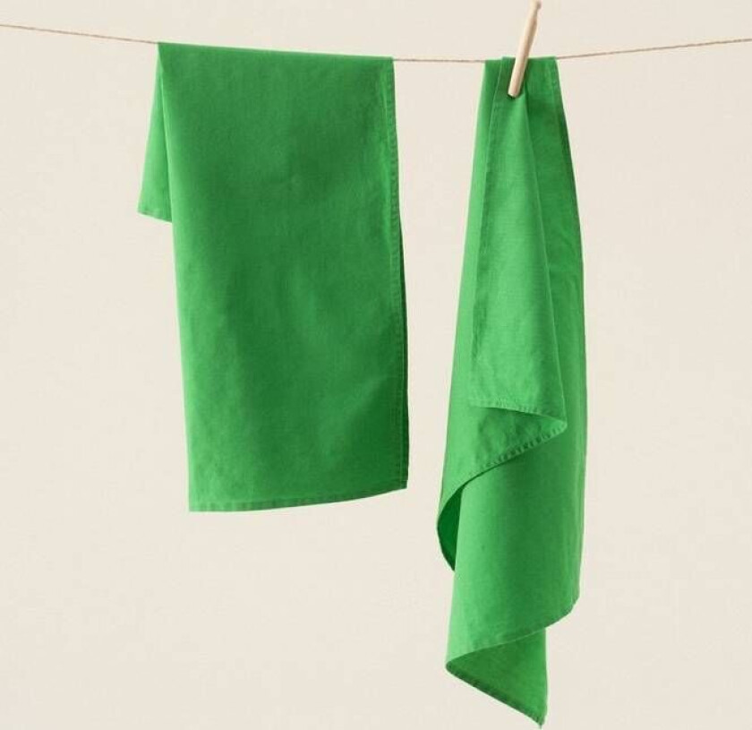 KIT kjøkkenhåndkle 2-pk Ertegrønn