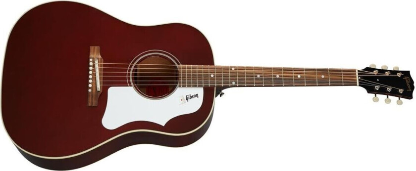 60s J-45 Original, Adj Saddle (No Pickup) Wine Red