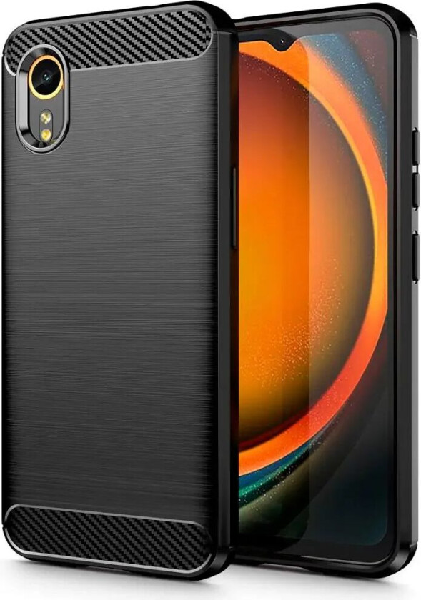 Tech-Protect Samsung Galaxy Xcover 7 Tech-Protect Fleksibelt Plast Carbon Deksel - Svart