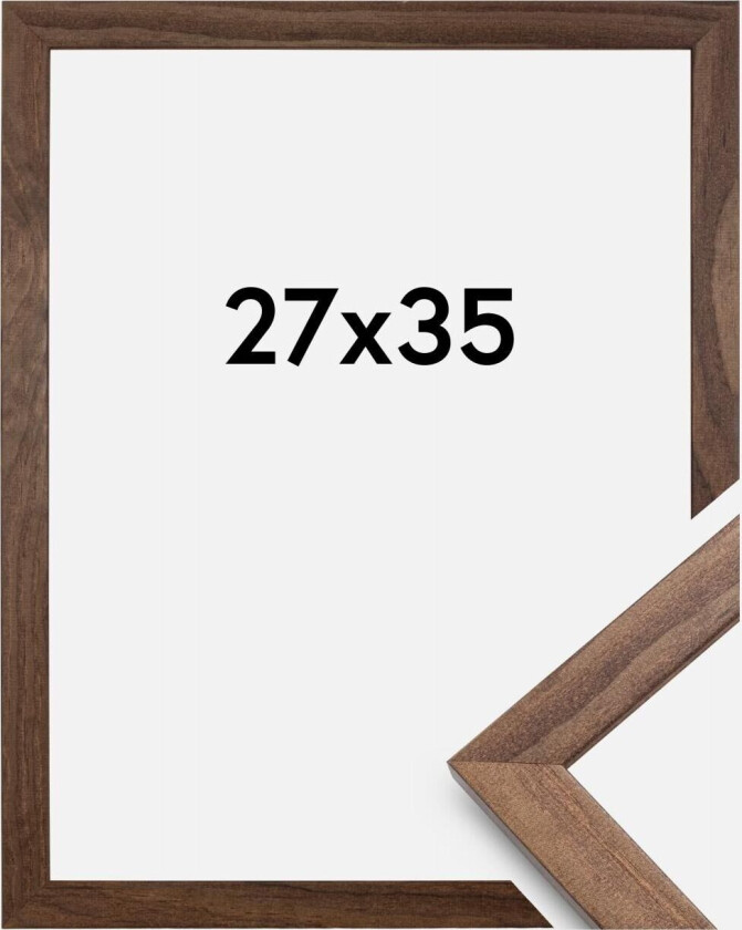 Ramme Stilren Akrylglass Valnøtt 27x35 Cm