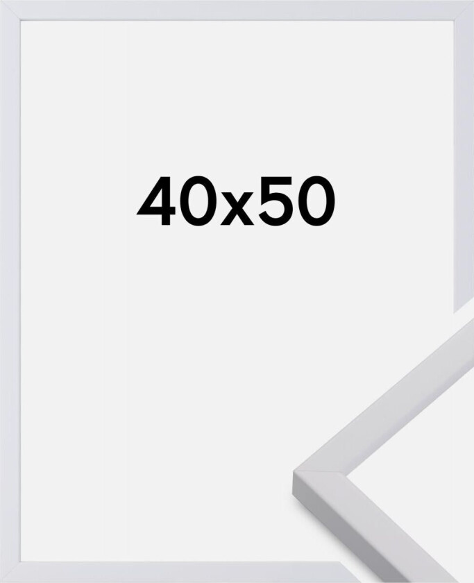 Ramme Exklusiv Hvit 40x50 Cm