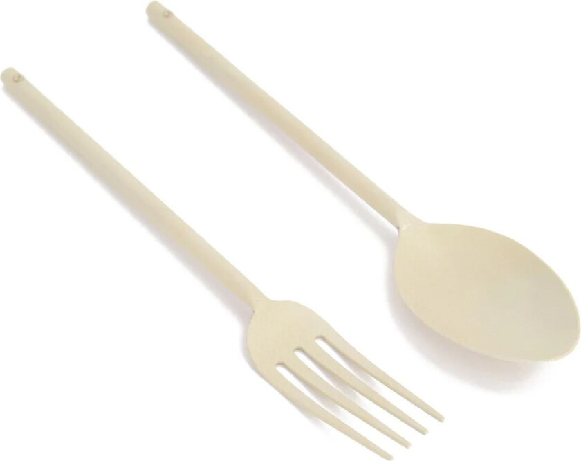 salatbestikk metall Beige
