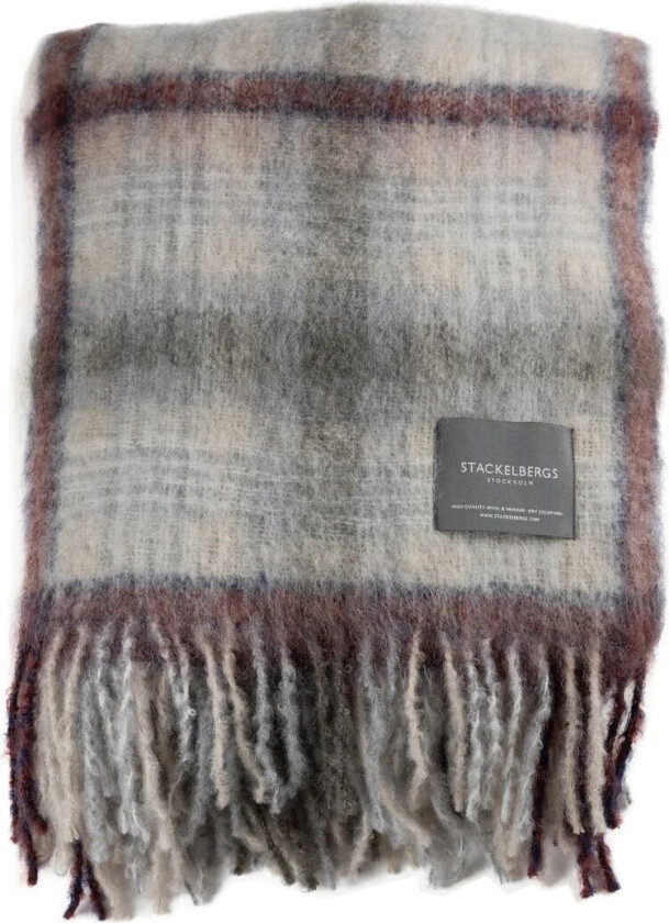 Mohair pledd Camel-beige & fired earth