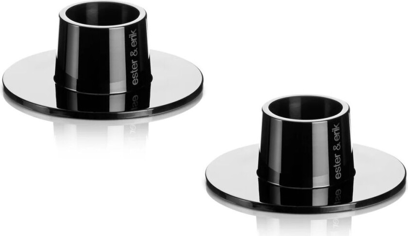 ester & erik lysestake blank 2-stk. Svart