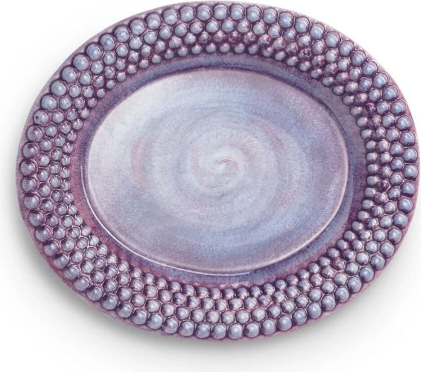 Bubbles ovalt fat 35 cm Fiolett