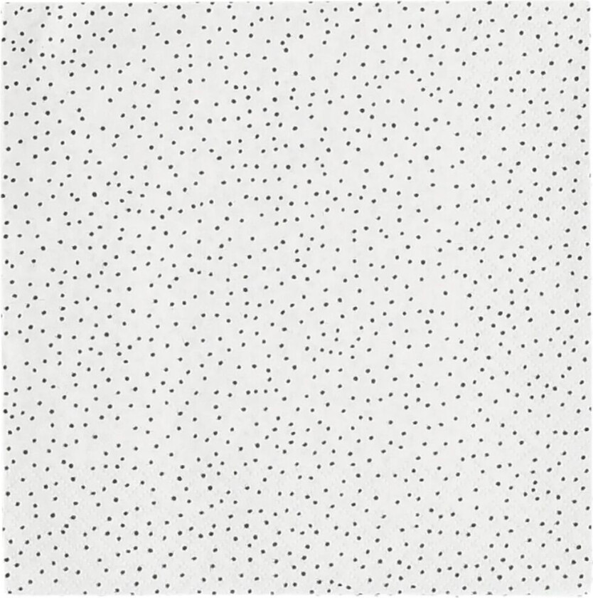 Grain servietter 33 x 33 cm 20-pakning white-black