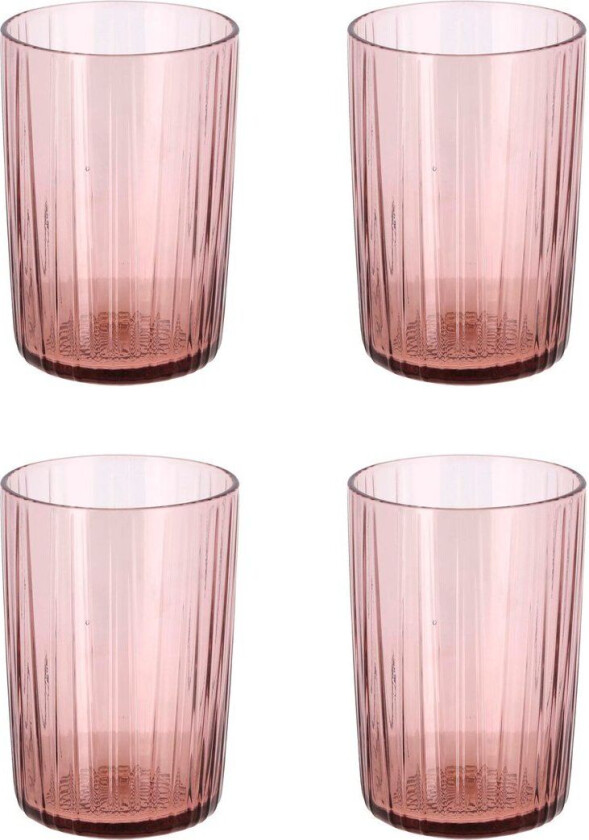 Kusintha vannglass 28 cl 4-pakning Rosa