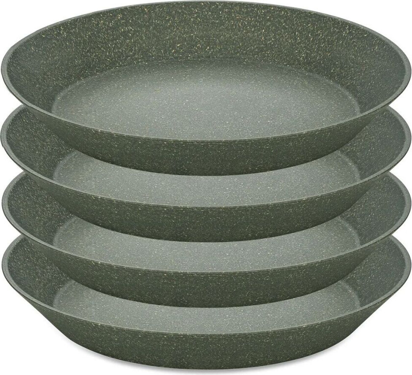 Connect dyp tallerken Ø 24 cm 4-pakning Nature ash grey