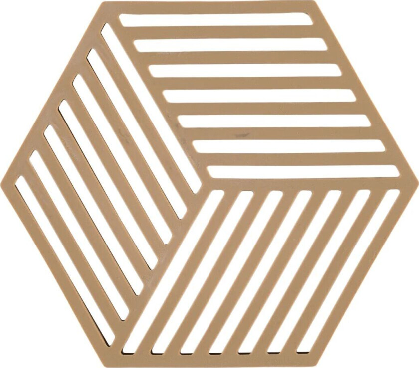 Hexagon gryteunderlag Dark Camel