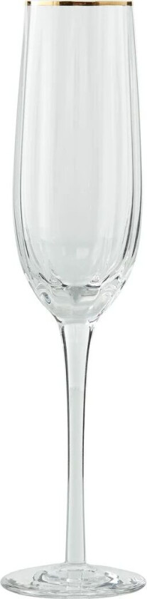 Claudine champagneglass 23,5 cl Clear-light gold
