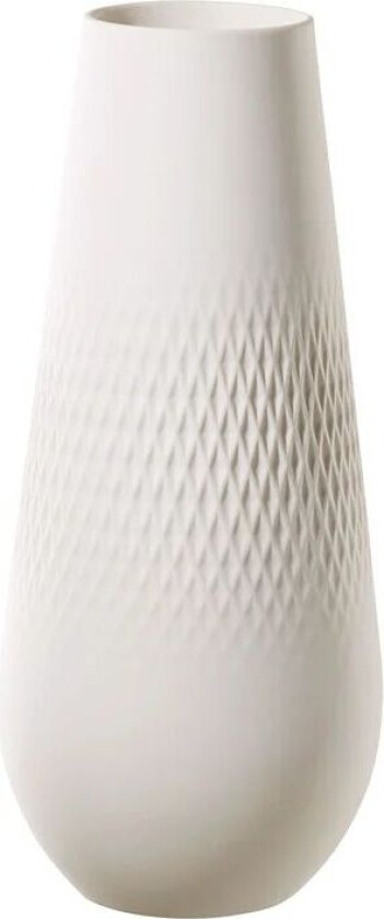 Collier Blanc Carre vase høy
