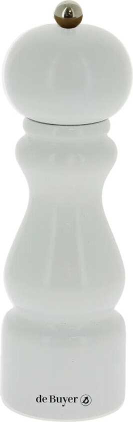 De Buyer Rumba salt- og pepperkvern keramisk 20 cm Hvit-blank