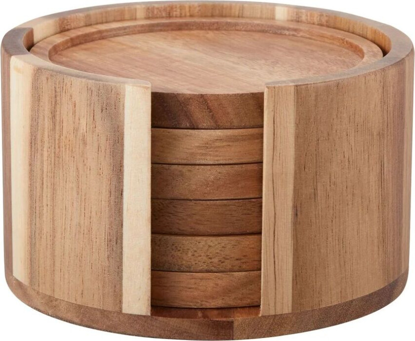 Bilde av Gota glassunderlag Ø 10 cm 6-pakning Akasie