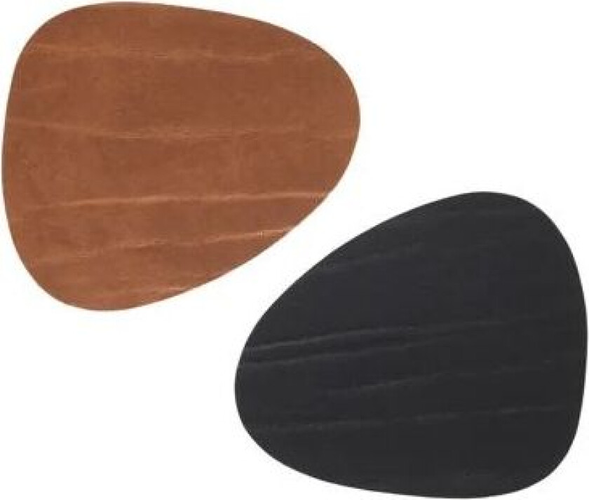 Lind DNA Buffalo glassunderlag vendbar curve 1 stk. svart-natur