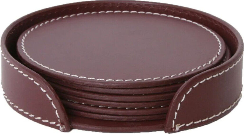 Bilde av glassunderlag 6-pakn. bordeaux