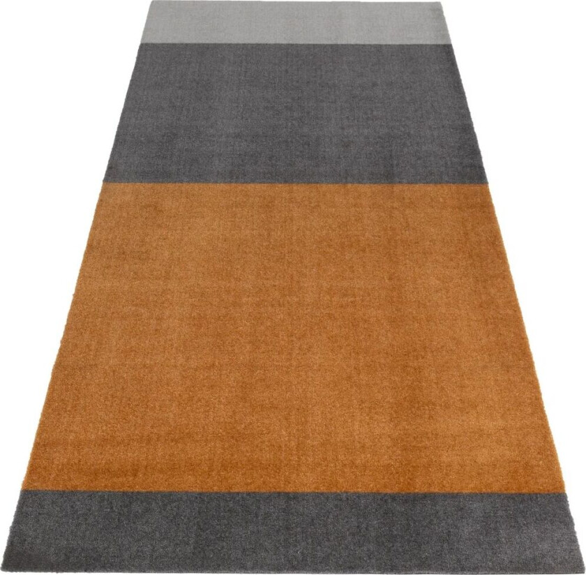 tica copenhagen Stripes by tica, horisontal, entréteppe Grey-grey-dijon, 90 x 200 cm