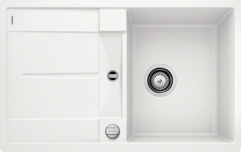 Metra 45 S-F kjøkkenvask, 77x49 cm, , hvit