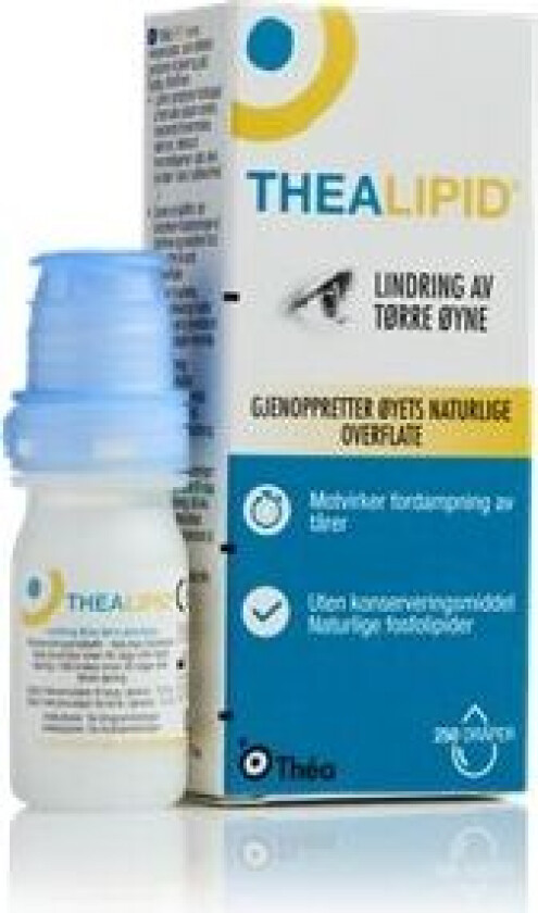 Thealipid Øyedråper Tørre Øyne 10 Ml