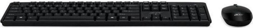 AAK940 - keyboard and mouse set - German - black - Tastatur & Mussett - Tysk - Svart