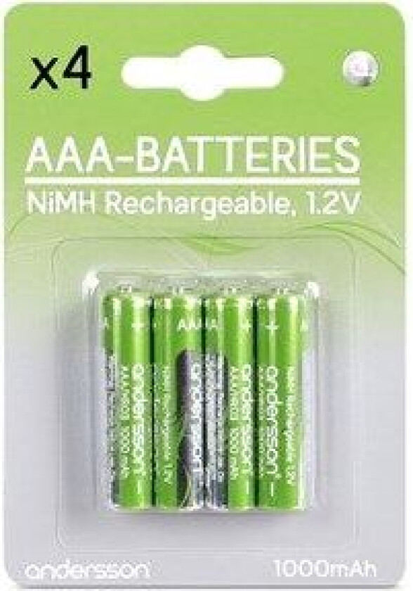 HR03 AAA 1,2V 1000mAh