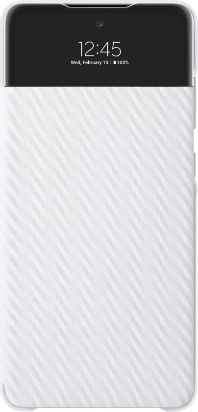Galaxy A72 Smart S View Wallet Cover - White