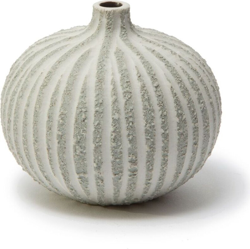 Bari vase Stonestripe light grey rough, S