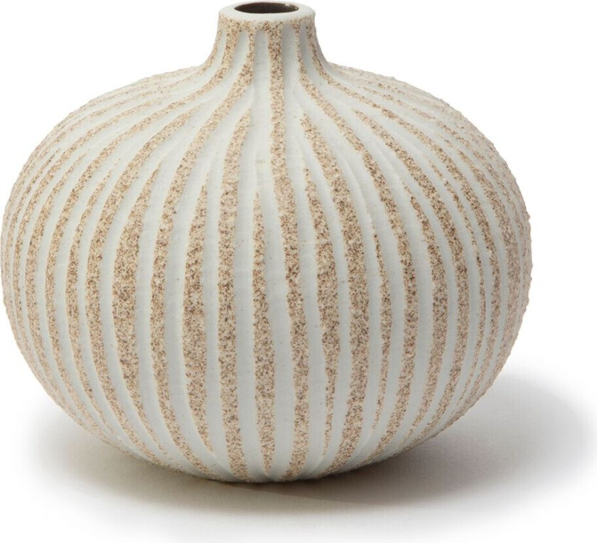 Bari vase Stonestripe brown medium rough, M