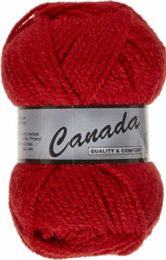 Lammy Canada Garn Unicolour 043 Rødt
