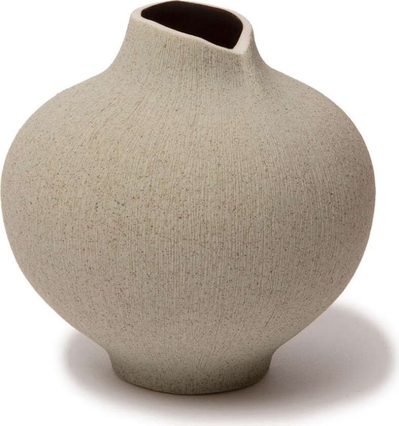 Line vase Sand grey, medium