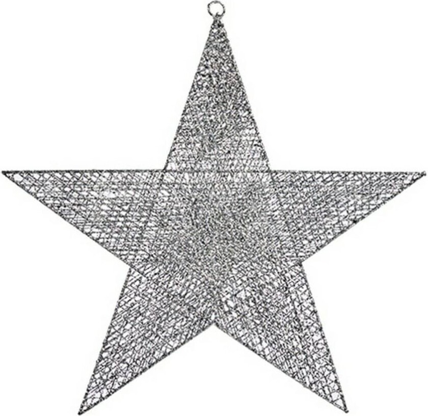 Juletrekule Sølvstjerne 50 x 51,5 x 0,5 cm Metall