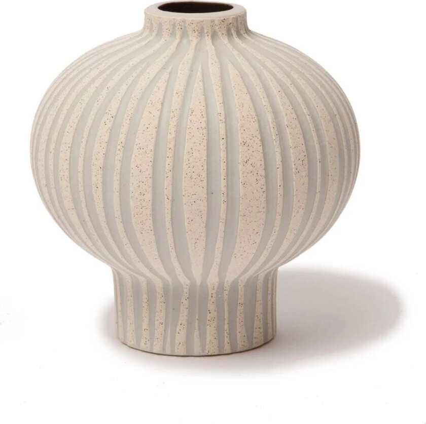 Cecilia vase Sand white steinstripe