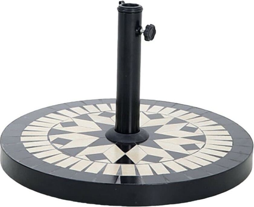 Parasollfot Svart Hvit