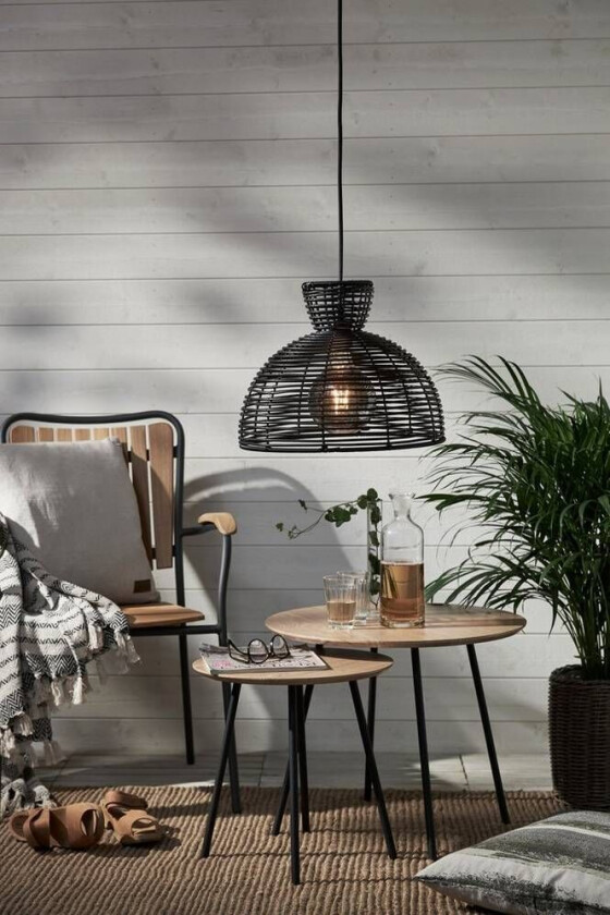 Bilde av Lampeskjerm Runde 29,5 cm Svart