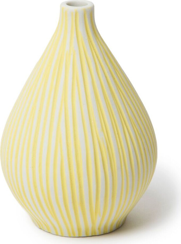 Kobe vase Yellow stripe