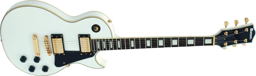 Lp-520 E-Guitar, White/gold