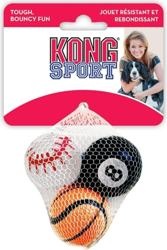 KONG Idrettsballer 3-pakk (S)