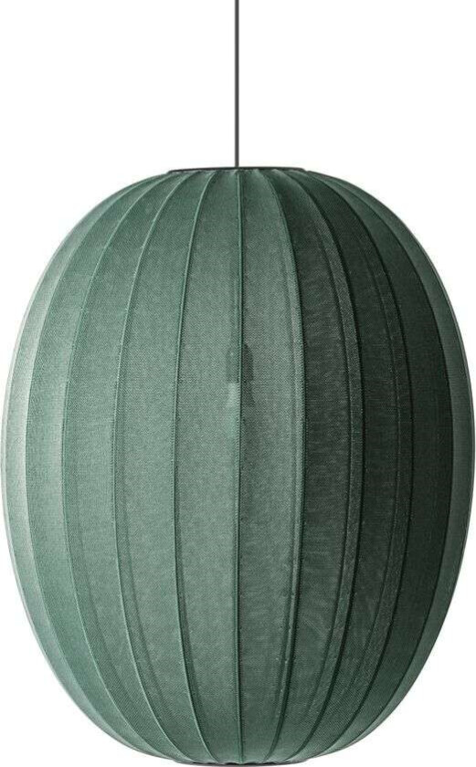 Made By Hand Knit-Wit 65 High Oval pendel Tweed green