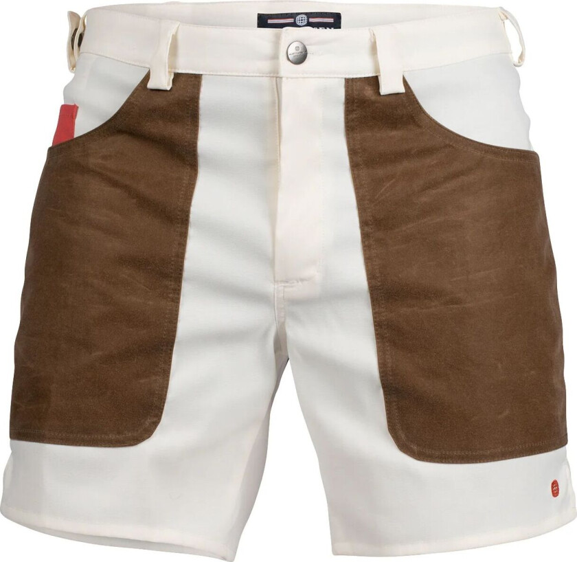 Bilde av 7 Incher Field Shorts Mens Shorts Hvit Og Brun  male L