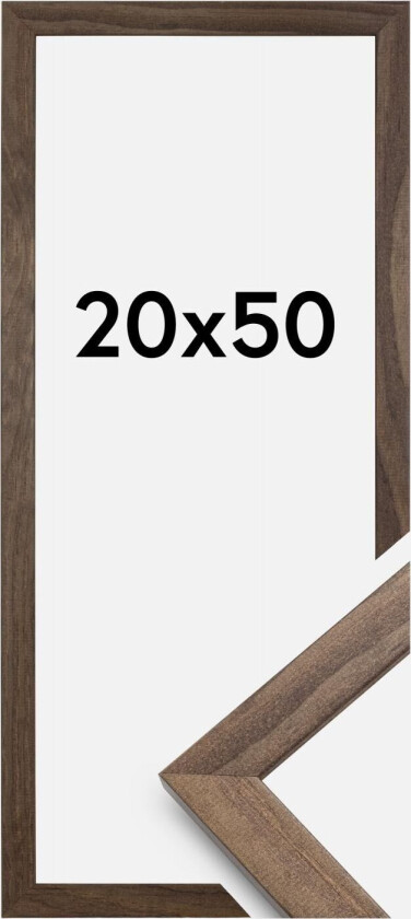 Ramme Stilren Valnøtt 20x50 Cm