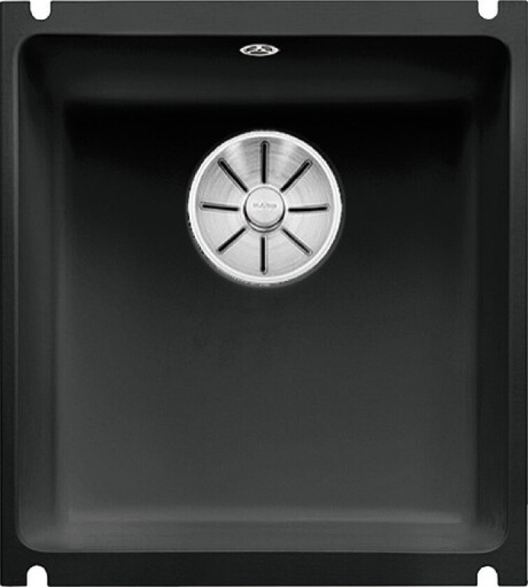 Subline 375-U kjøkkenvask, 40,4x45,6 cm, sort