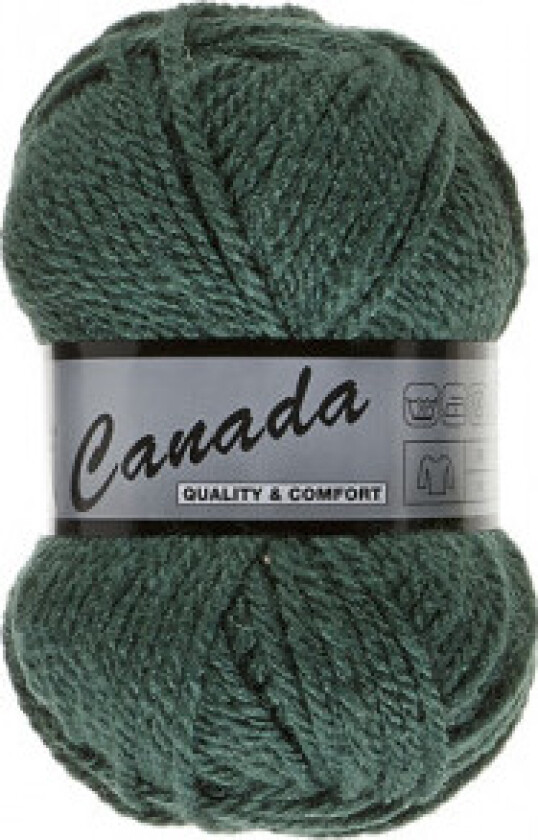 Lammy Canada Garn Unicolour 045 Mørk Grønn