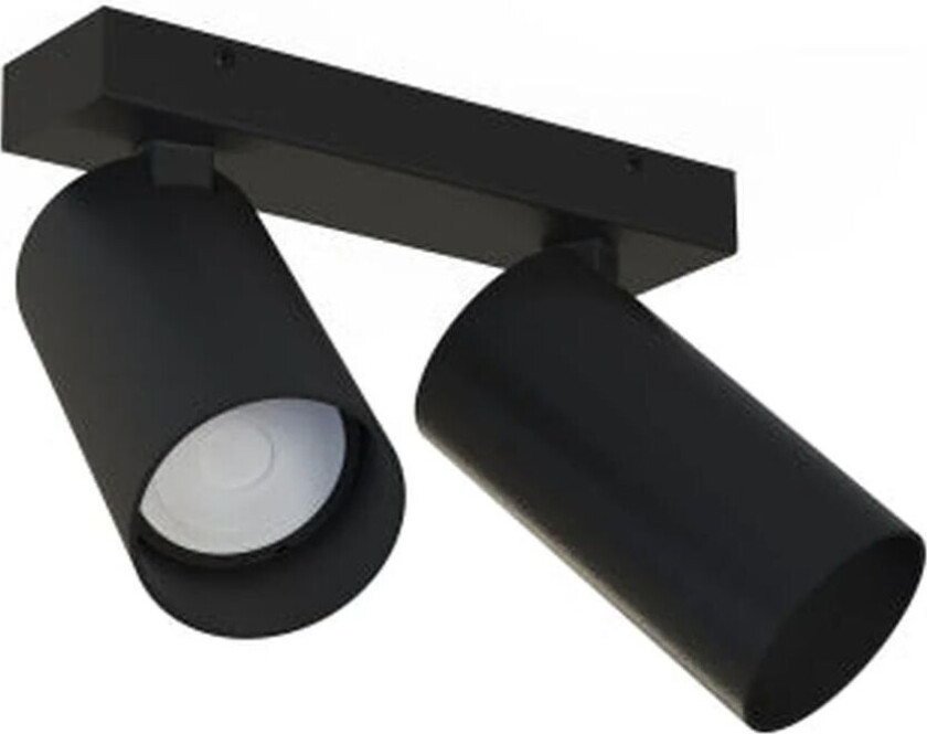 Mono dobbel takspot - Svart