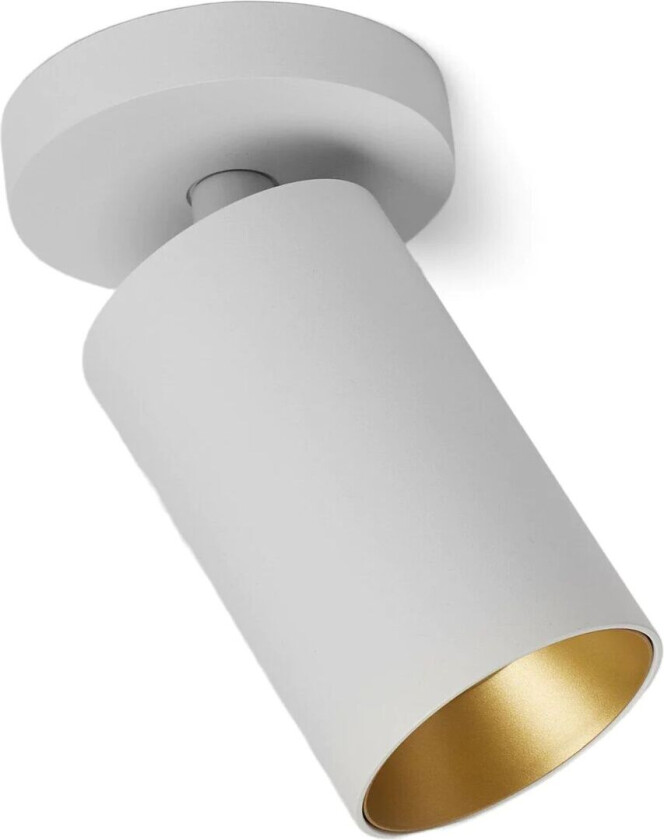 Spoton Circle takspot 1 lys GU10 - Hvit/Gullfarget
