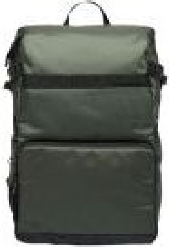 Street Slim - Ryggsekk for digitalbildekamera med linser / notebook / tripod - syntetisk tøy, high-density EVA foam - mørk grønn - contemporary urban - 14