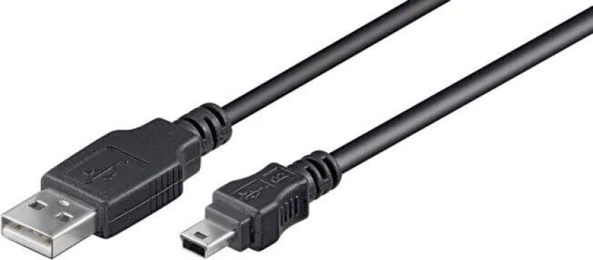 Mini-USB-kabel Svart 5 m