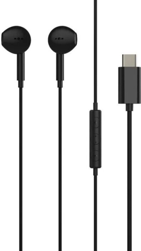 Pins Hodetelefoner med USB-C Svart