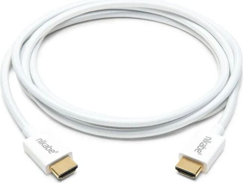 Ultra Slim HDMI-kabel med 8K-støtte - Hvit 2 m